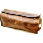 Leather Toiletry Bag with Removable Lining