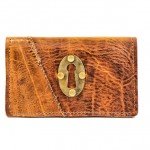 OOAK Leather Phone Wallet with Keyhole from Divina Denuevo
