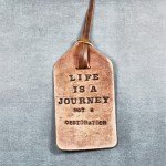 Ralph Waldo Emerson Quote Leather Bookmark
