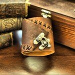 Steampunk Industrial Leather Cuff