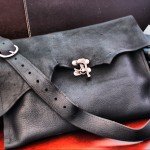 Leather Raw Edge Bag