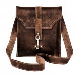 Chocolate Brown Leather Messenger
