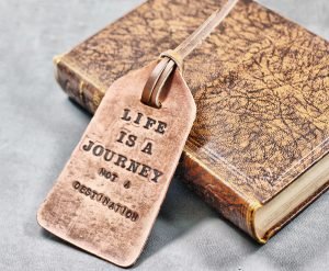 Leather Tag with Quote by Divina Denuevo