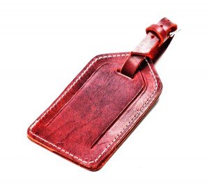 Handmade Leather Luggage Tag