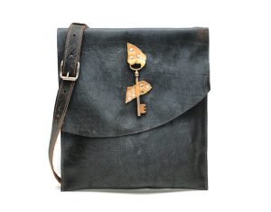 Raw Edge Leather Bag